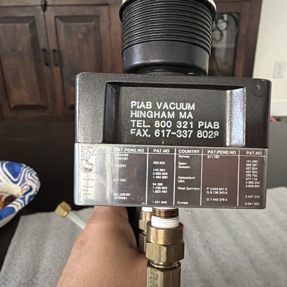 PIAB H125 Vacuum Pump Filter Assembly