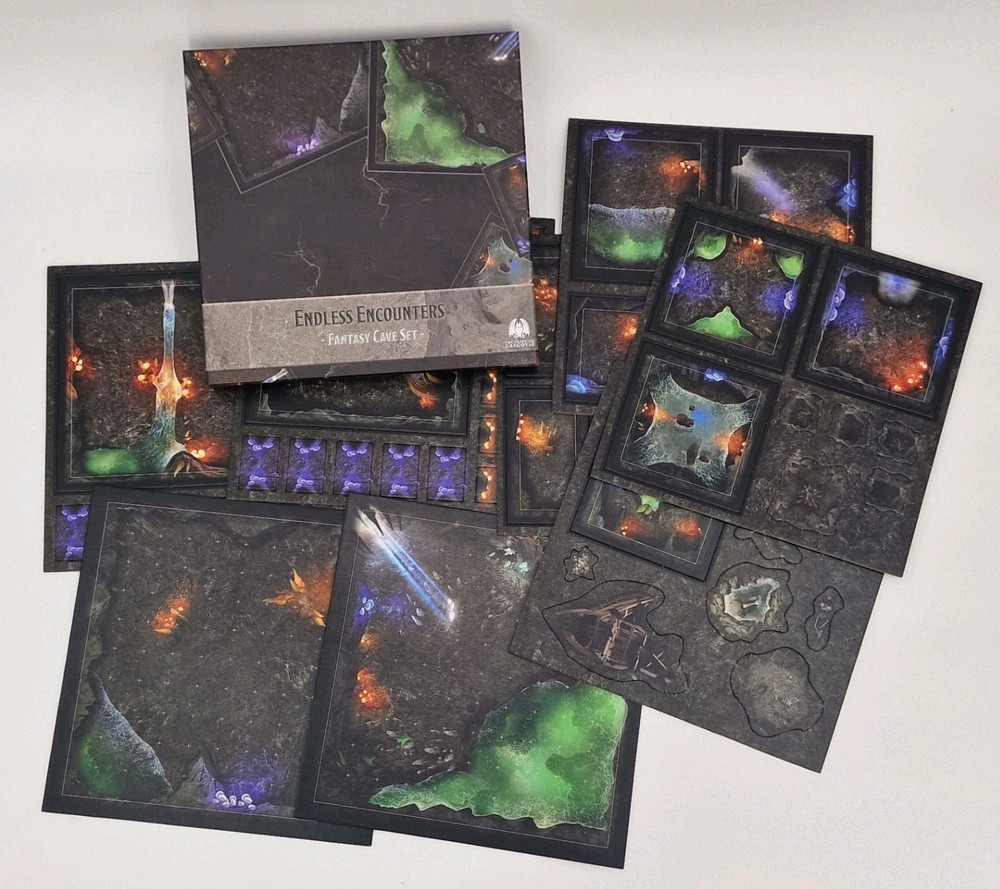 Endless Encounters - Fantasy Cave Set - D & D - Table Top - Caverns