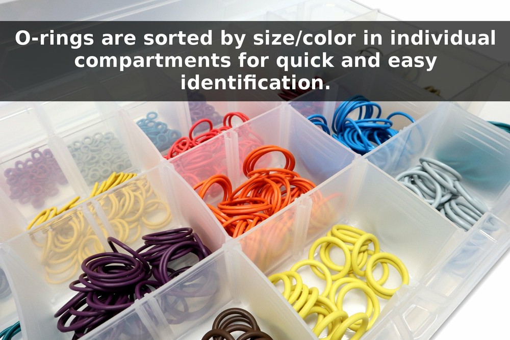 MASTER TECH COLOR CODED Paintball O-Ring Box Kit - fields, techs, stores, teams