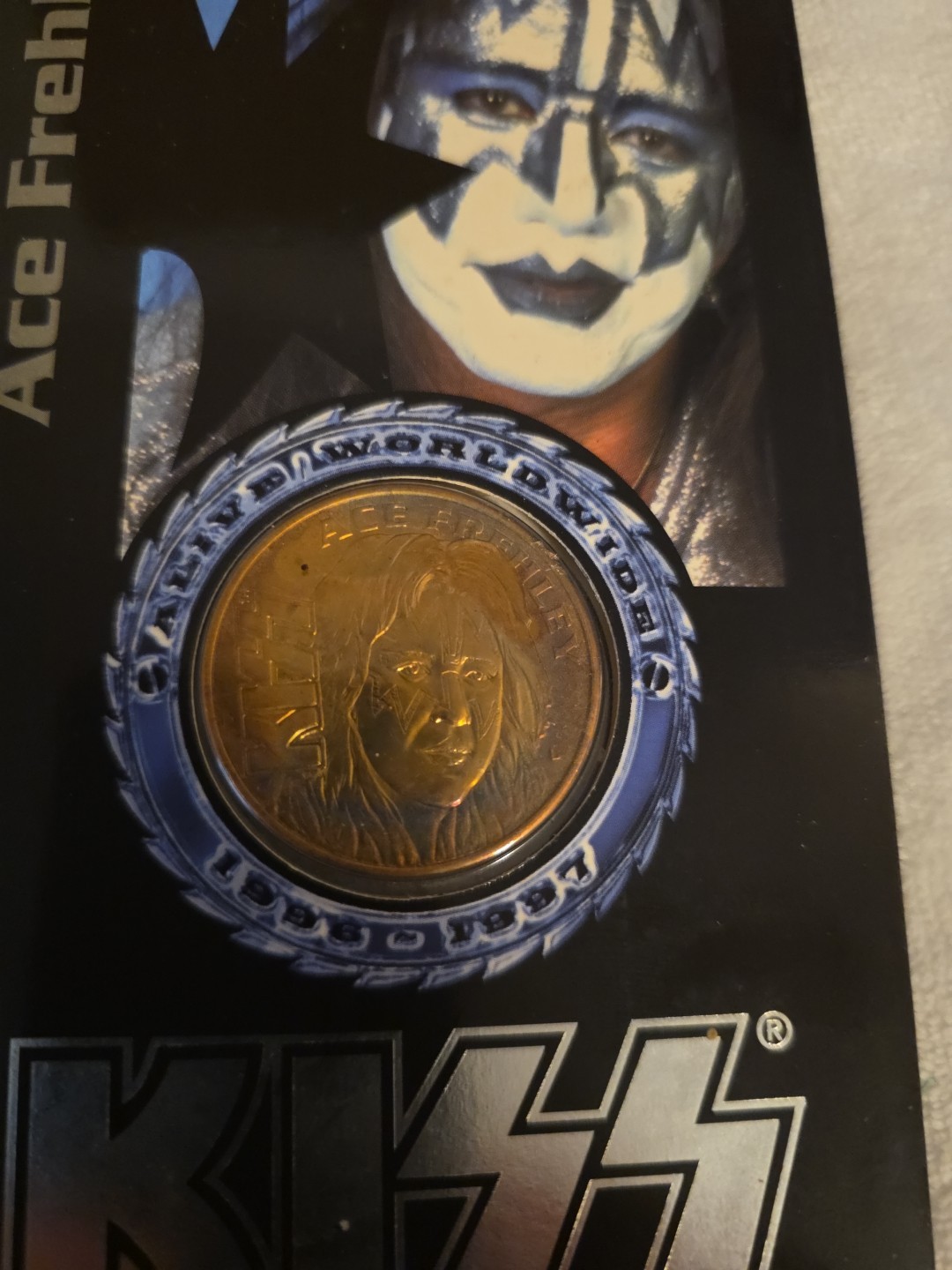 Liberty Mint KISS Ace Frehley Commemorative Bronze Medal 1996-1997