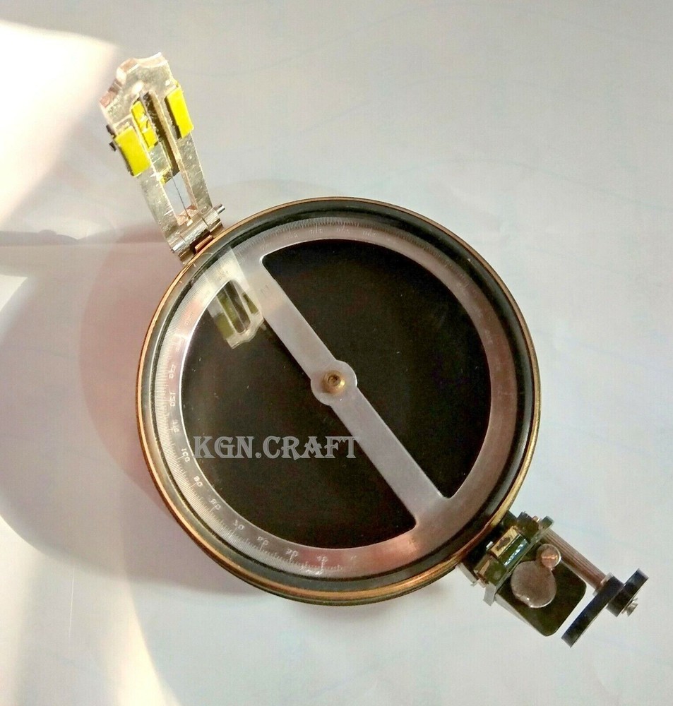 Surveying Prismatic 4" Compass For Basic Survey & Ranging w/ Fold Tripod