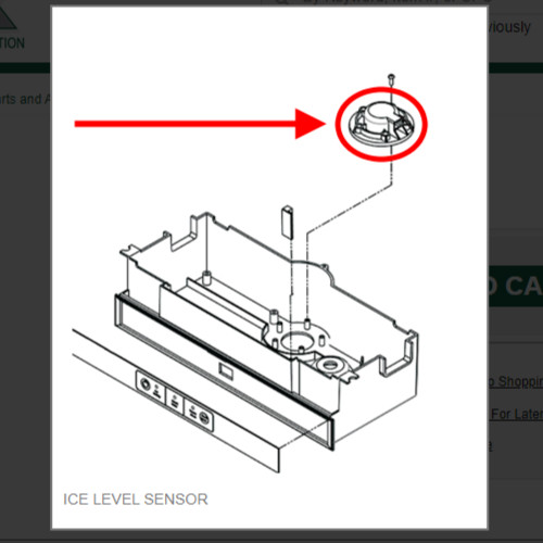 ICE LEVEL SENSOR #1011448-106