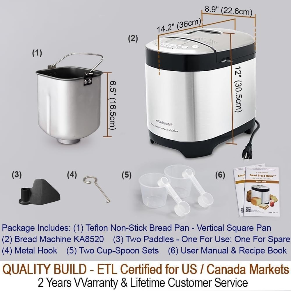 Fully Customizable Bread Maker with Personalized Menus
