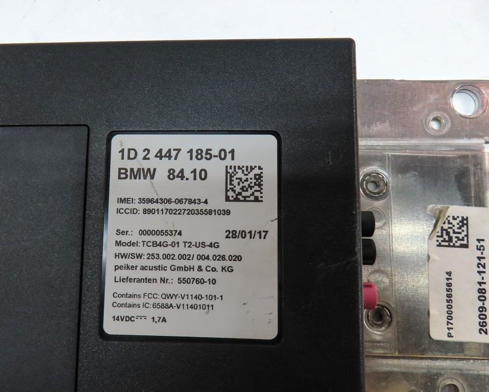 2017 BMW X1 (F48) BLUETOOTH TELEMATICS CONTROL MODULE