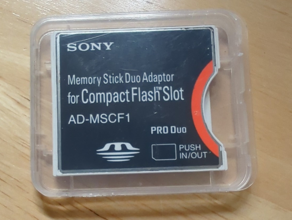Sony AD-MSCF1 Memory Stick Duo Adapter for Compact Flash