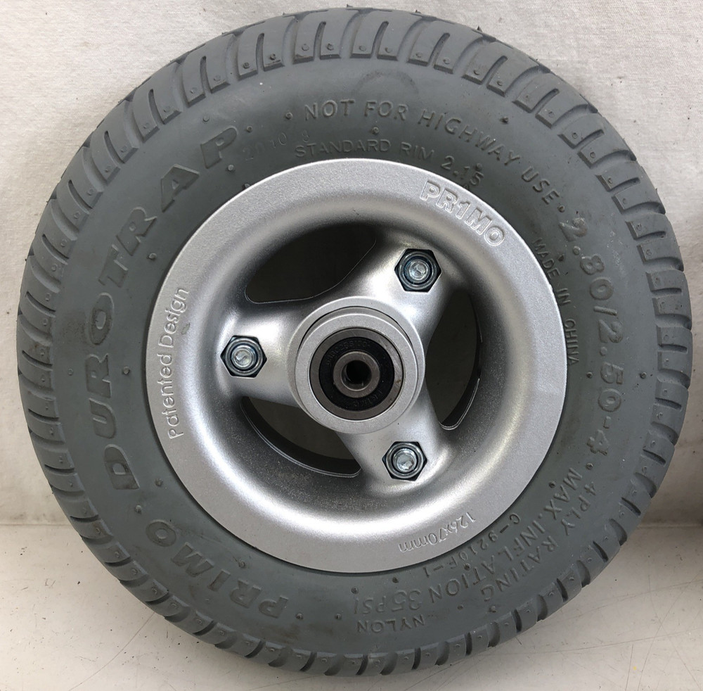 Pride Quantum Rival 4front NEW SET Caster Wheels Tire PRIMO DUROTRAP 2.80/2.50-4