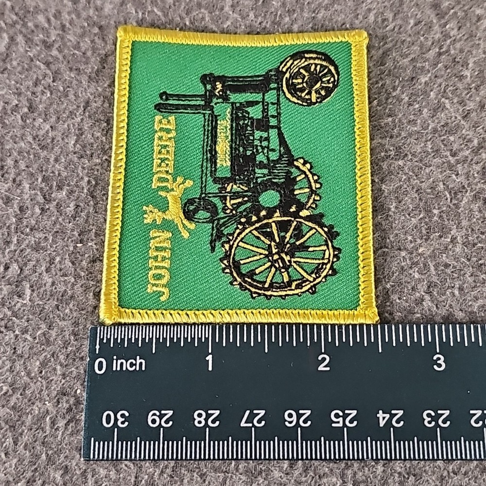 John Deere Model A Tractor On Steel Iron On Patch
