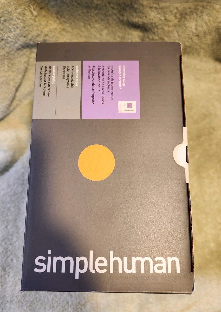 Simplehuman Rechargeable Sensor Pump 9 Oz Liquid Soap Dispenser Drip Proof new
