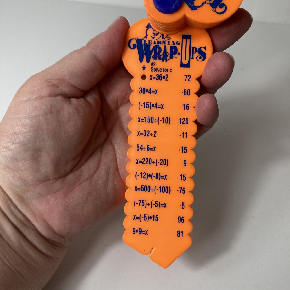 Learning Wrap-Ups Pre-Algebra Orange Multiplication Division Positive Negative #