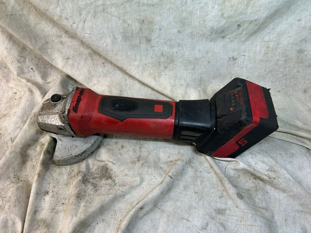 Snap On 18v Cordless Battery Angle Grinder + Battery Red