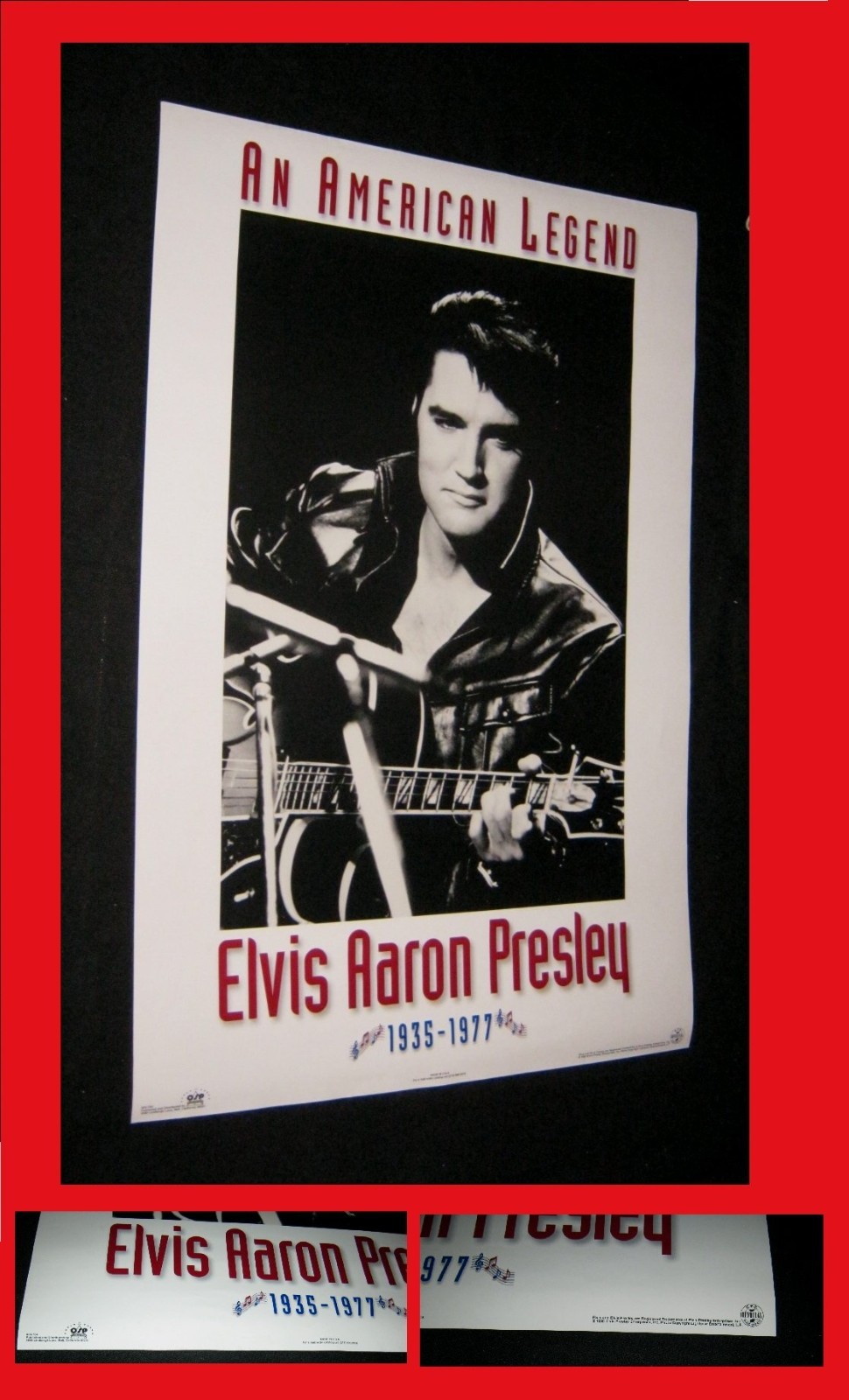 ORIGINAL 1995 OSP ELVIS PRESLEY ENT LICENSED POSTER AN AMERICAN LEGEND 24x36