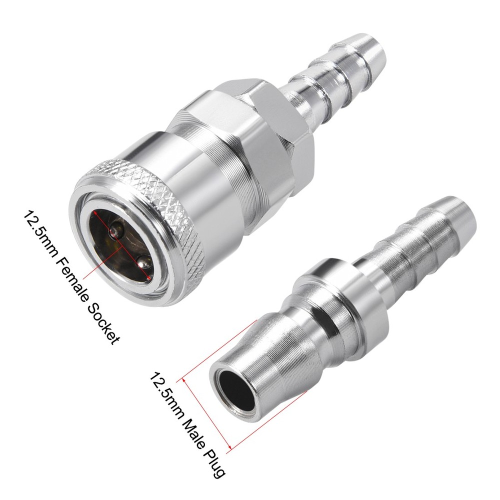 Quick Coupler Air Hose Fitting Connector 8mm Barb Quick Disconnect