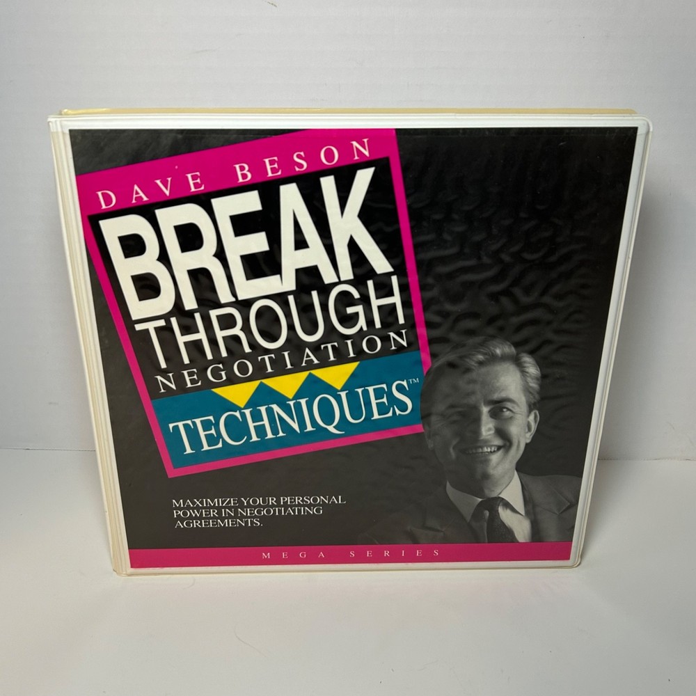 Dave Beson Breakthrough Negotiation Techniques Cassette Set Course