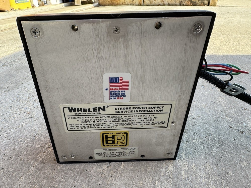 🔴🔵 WHELEN UPS64C COMET FLASH Universal Strobe Power Supply - WORKS