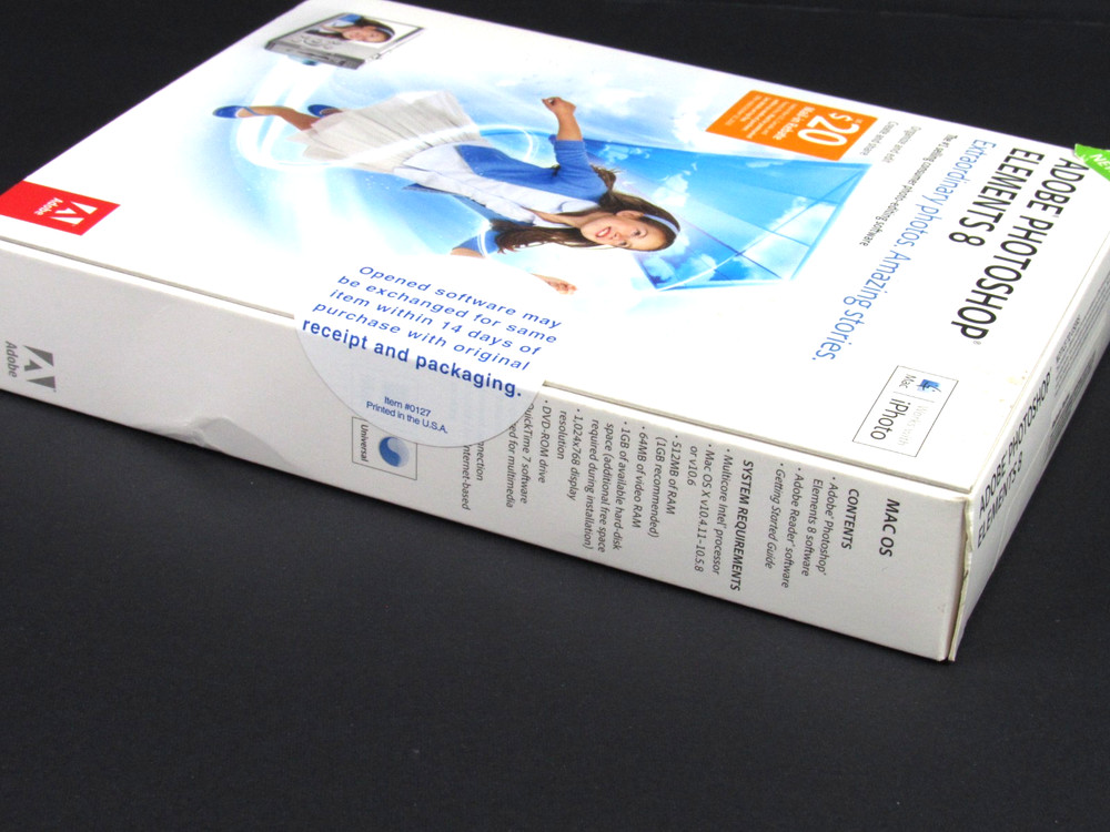 Adobe Photoshop Elements 8 For Mac OS New Sealed