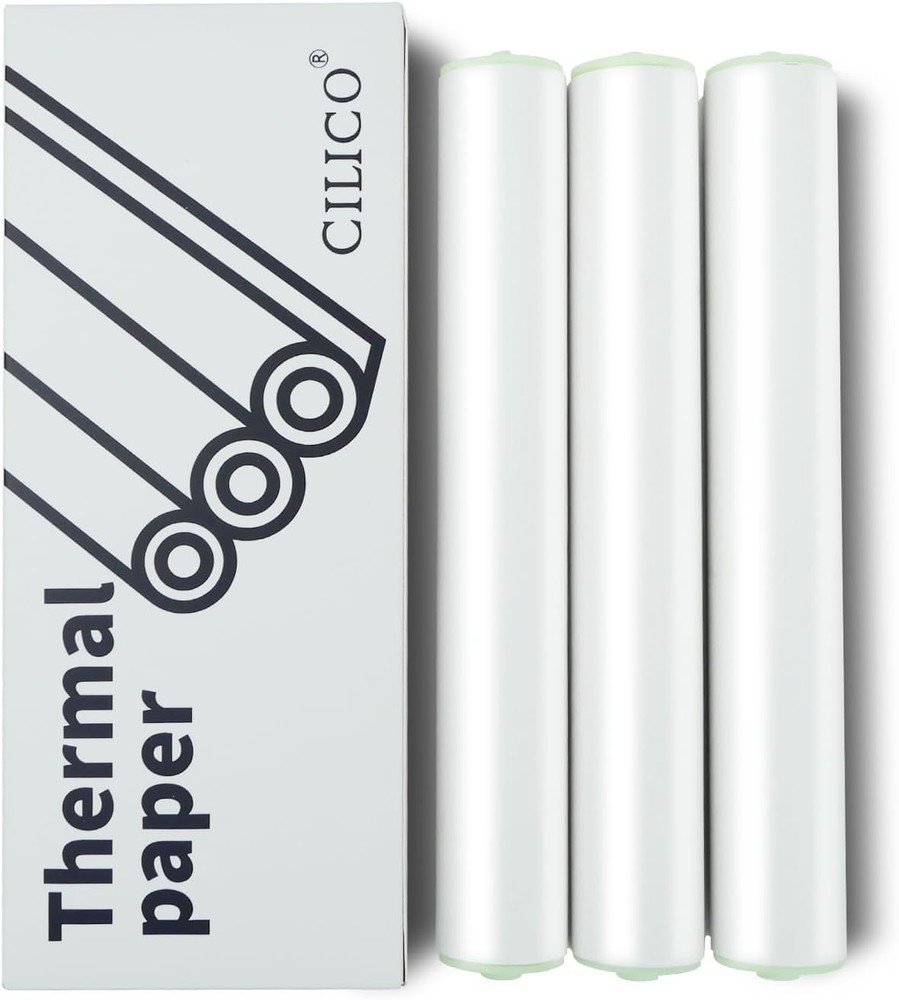 A4 Thermal Paper 3 Rolls for MT810 printer(210mm/8.27"width/7m White