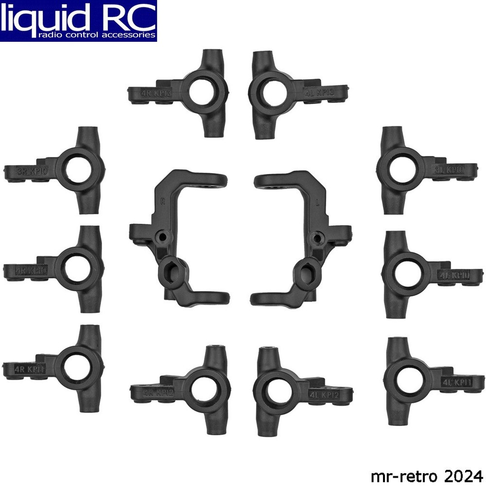 Associated 71213 RC10T7 V2 Caster And Steering Blocks