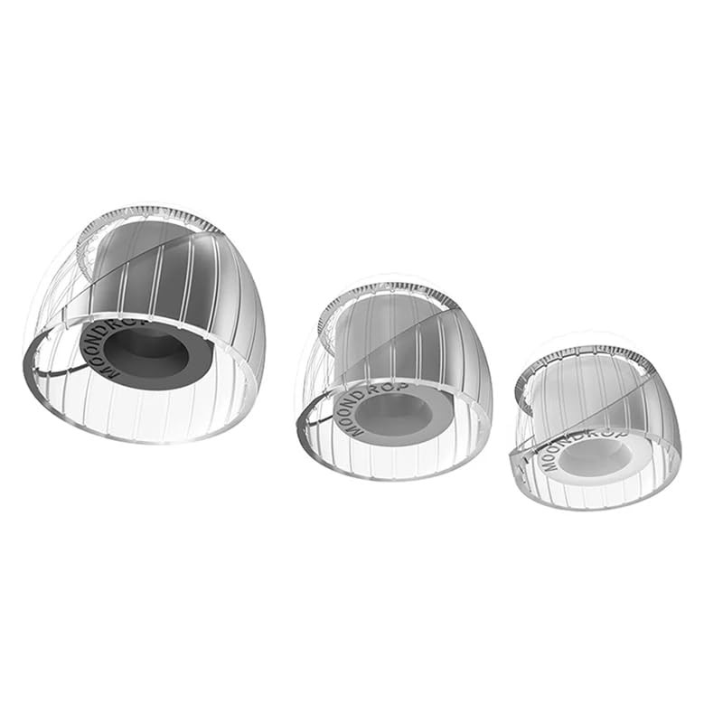 MOONDROP Spring Tips Silicone Eartips for Nozzle Diameter from M-3pairs