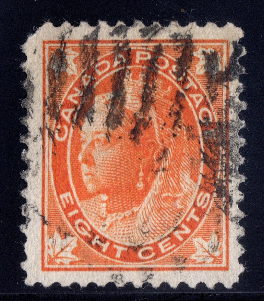 #72 Leaf 8c Canada used well centered