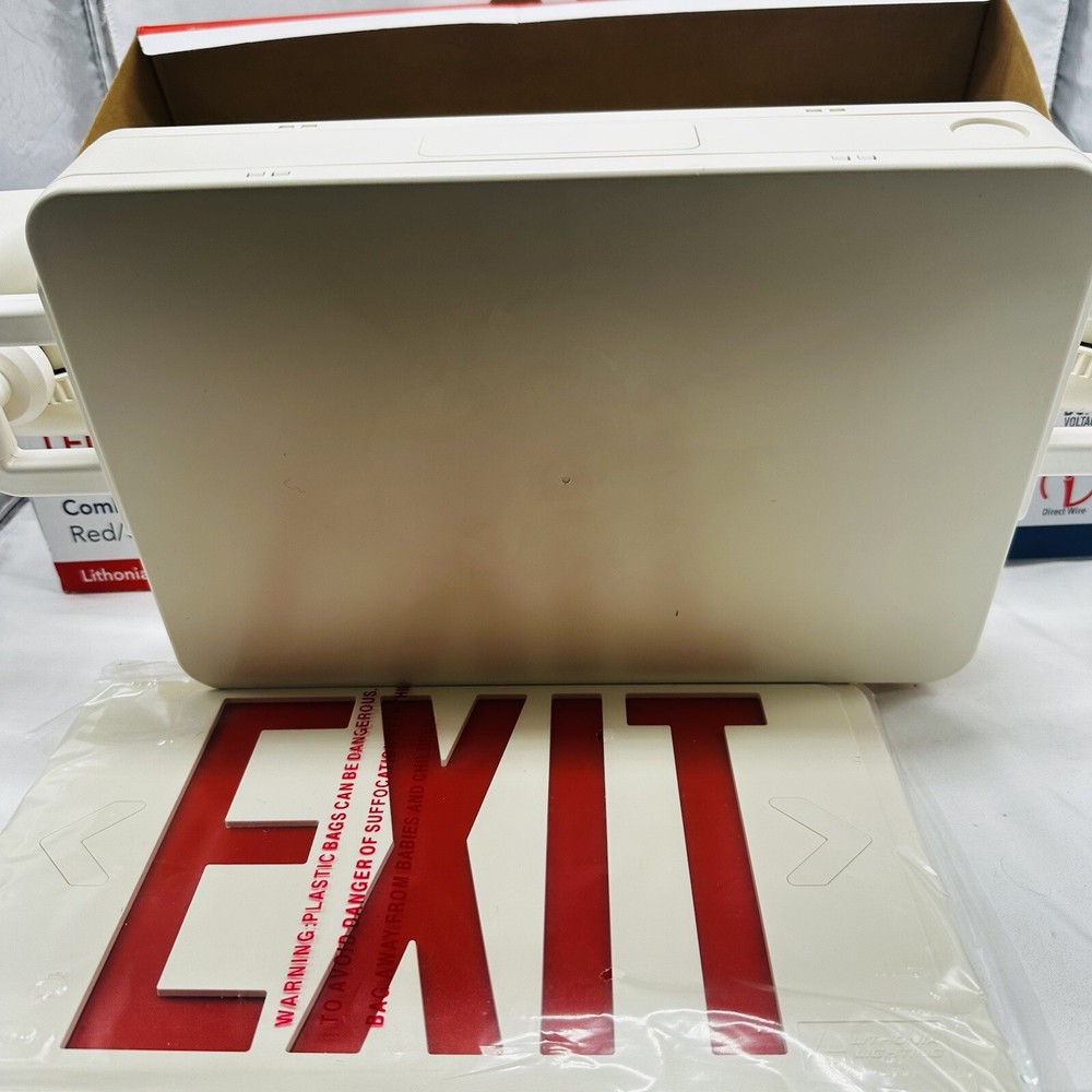 Lithonia Lighting ECRG BasicsTM Emergency Light/Exit Combo (Generation 3) EU2C M