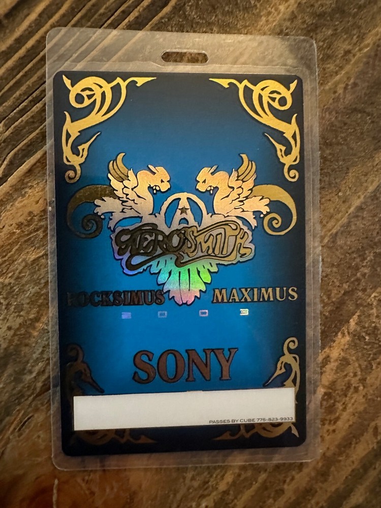 RARE 2003 Kiss with Aerosmith Laminate Backstage Pass