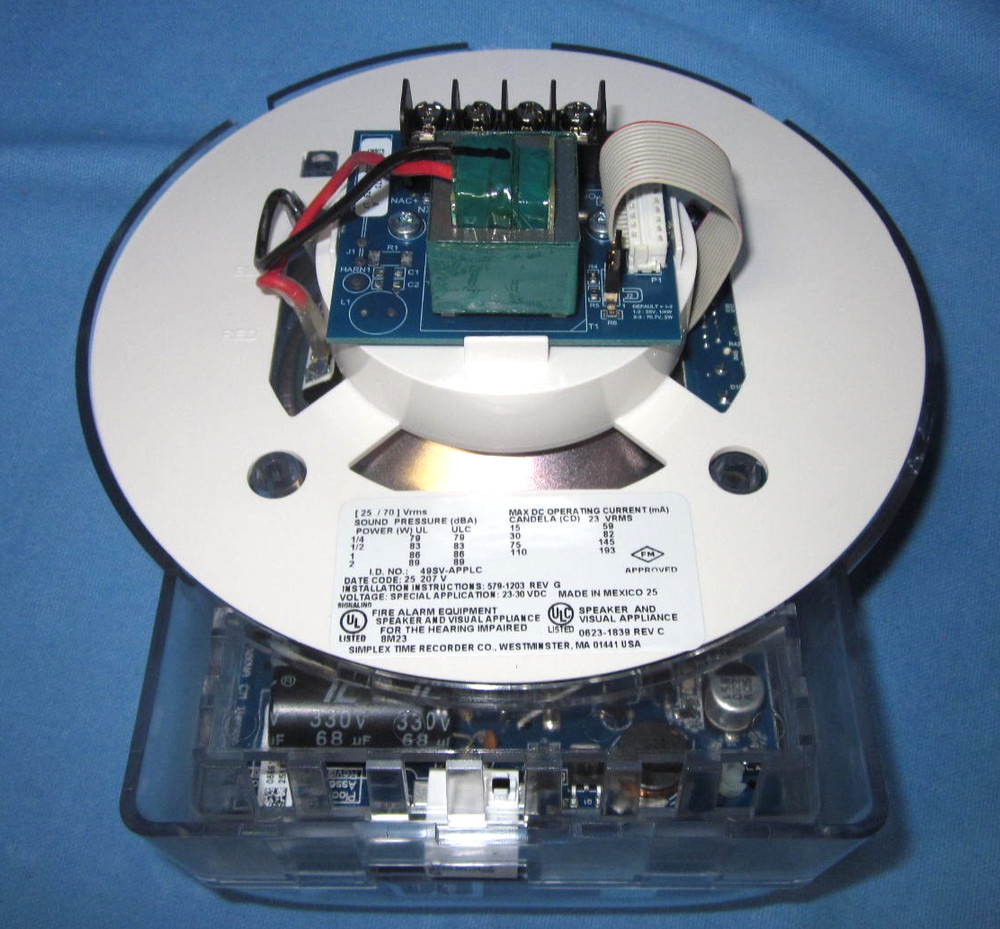 Simplex 49SV-APPLC High Candela Strobe for Ceiling Mount, Isolator 2 Compatible