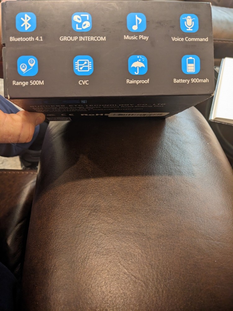 SCSETC S-9 Motorcycle Helmet Bluetooth Headset Intercom