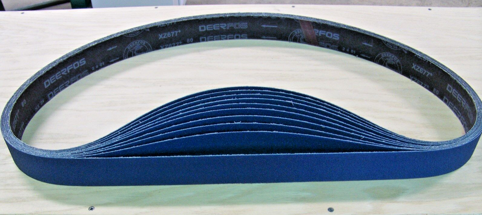 PREMIUM  ZIRCONIA,  X-WEIGHT  SANDING  BELTS  2" X 72",  10 - PACK,  36-GRIT