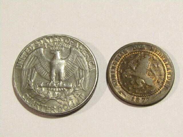 Netherlands 1877 1 Cent Old Coin