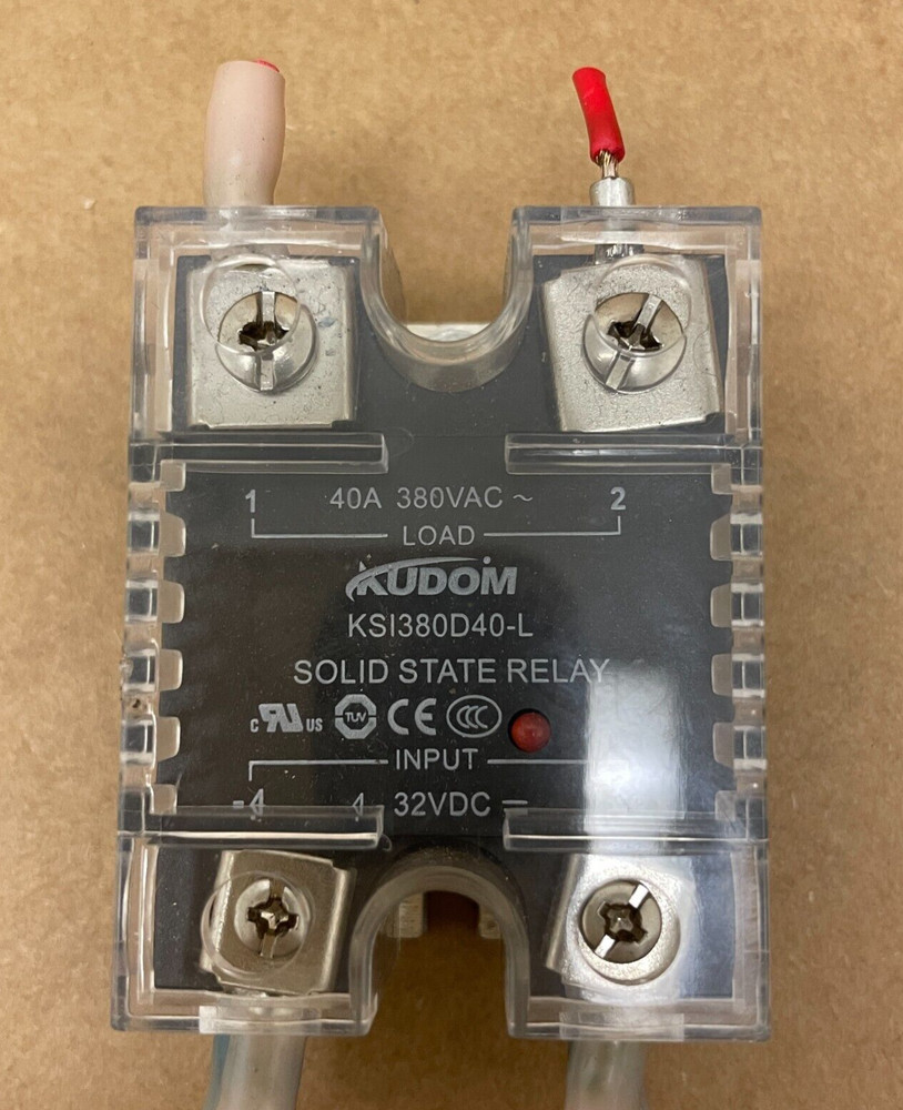 KUDOM SOLID STATE RELAY MODEL KSI380D40-L 40A 380VAC 32VDC