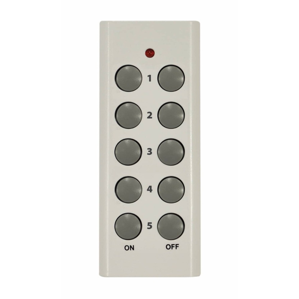 5x Wireless Remote Controlled Sockets White Electrical UK Mains Wall Plug-In