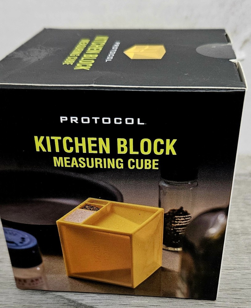 Protocol Kitchen Block Measuring Cube. Yellow