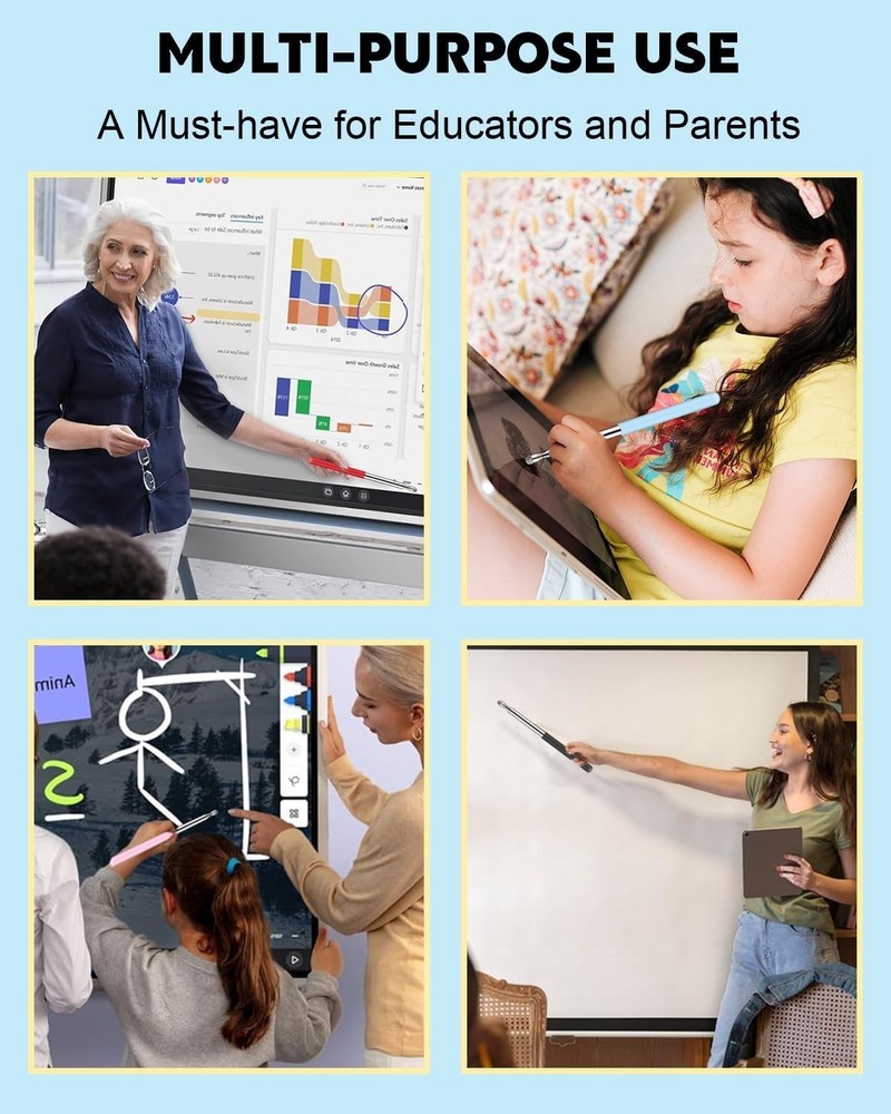 Adjustable Length Telescoping Pointer for Teaching and Touchscreen Interaction