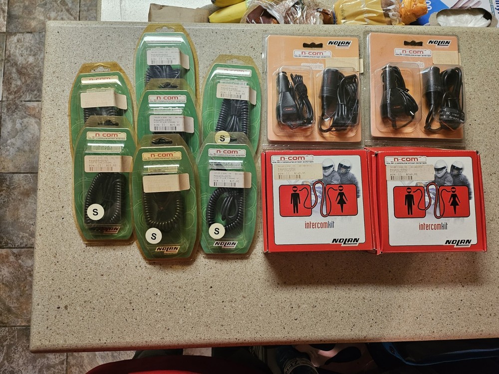Nolan Communication System And Accessories. 2 Intercom Kits For Motorcycle.