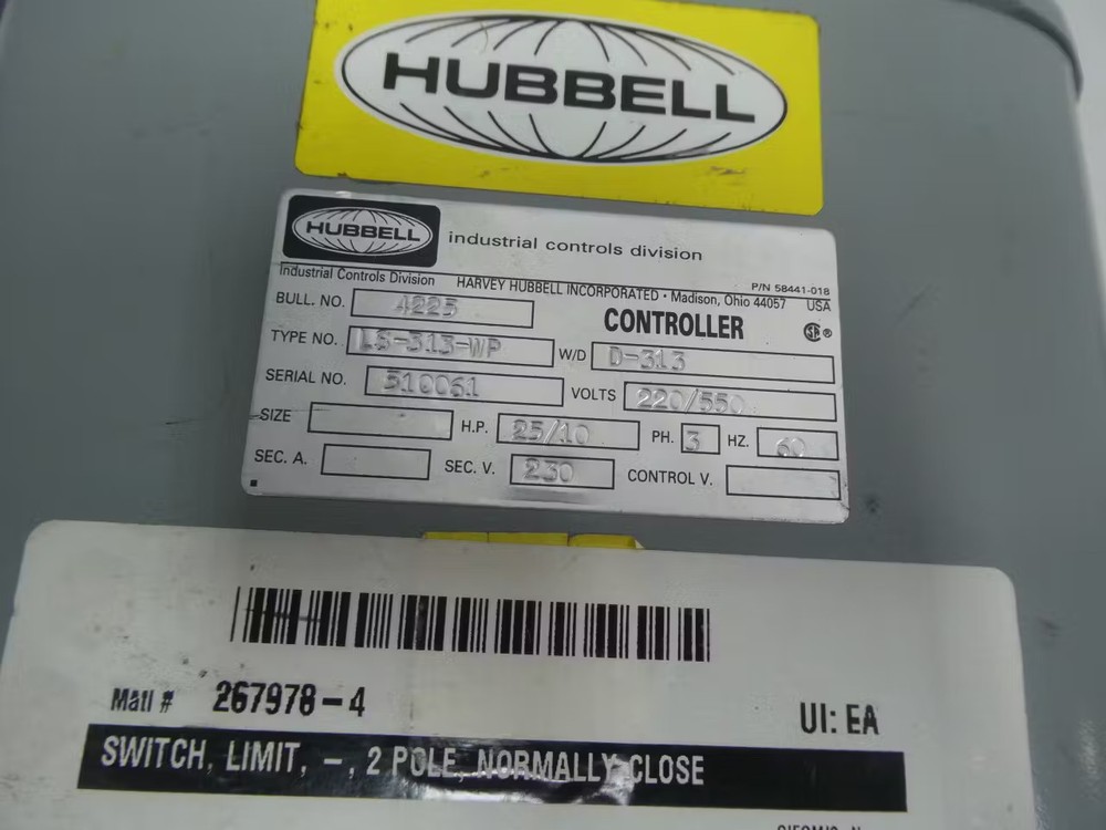 Hubbell LS-313-WP Crane Limit Switch