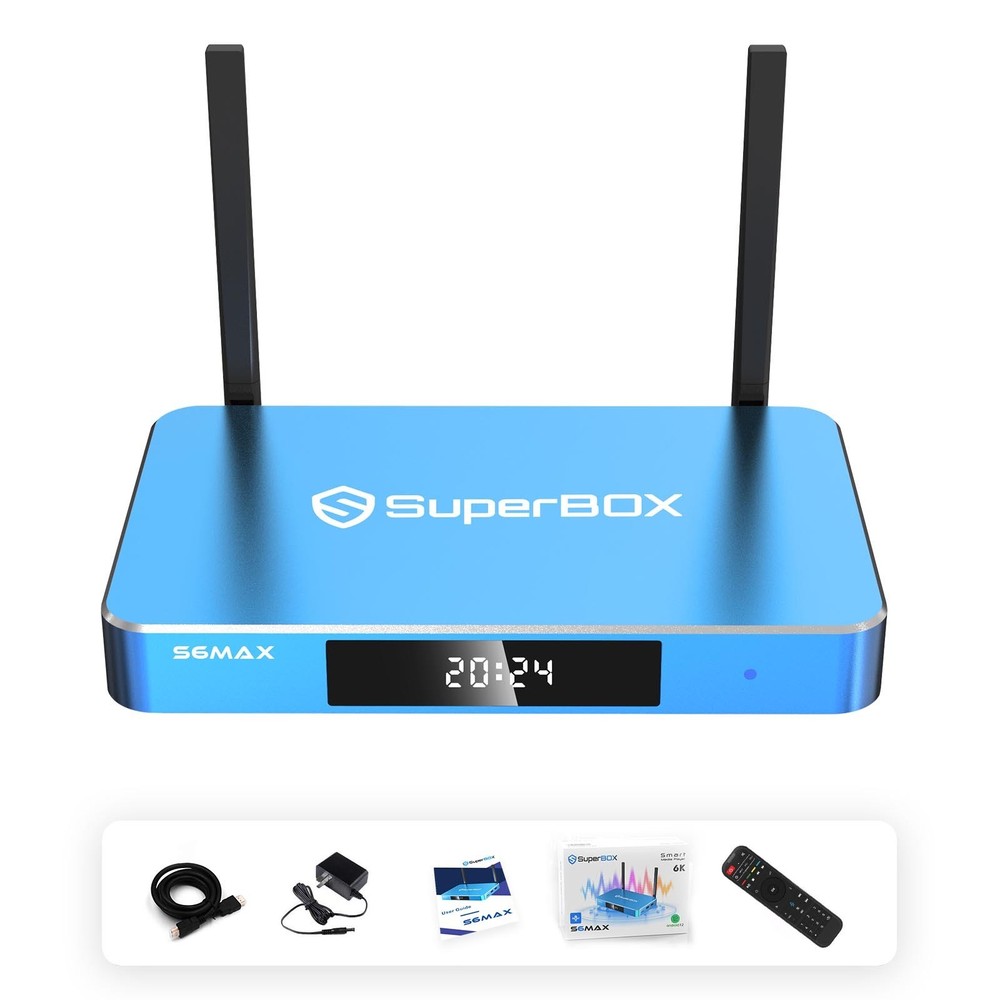 SuperBox S6Max TV BOX Support Authorized Distributor Same Day Shipping Send Gift