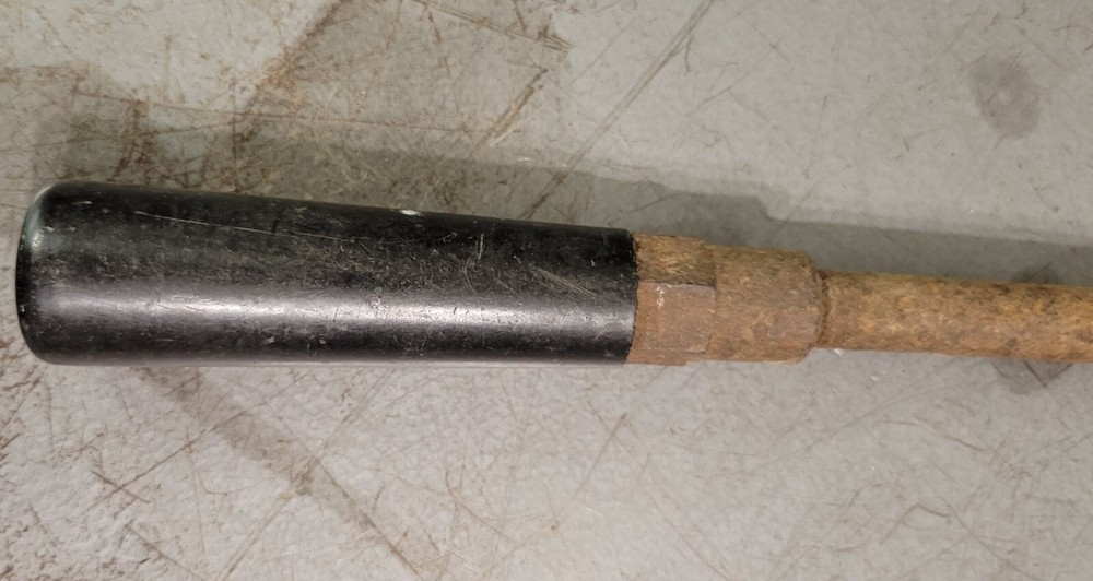 Vintage Copper Soldering Iron - 45 degree Bend - Phenolic (Bakelite) Handle