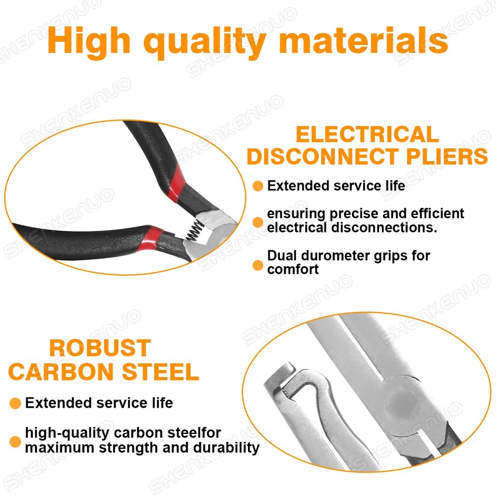 2pc Electrical Disconnect Pliers 60 Degree Electrical Connector Separator Wiring