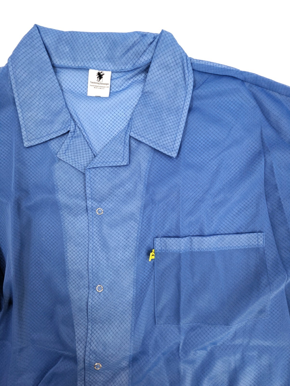 NOS! Transforming Tech ESD Jacket, Lightweight Poly-Carbon Blend 5XL Blue