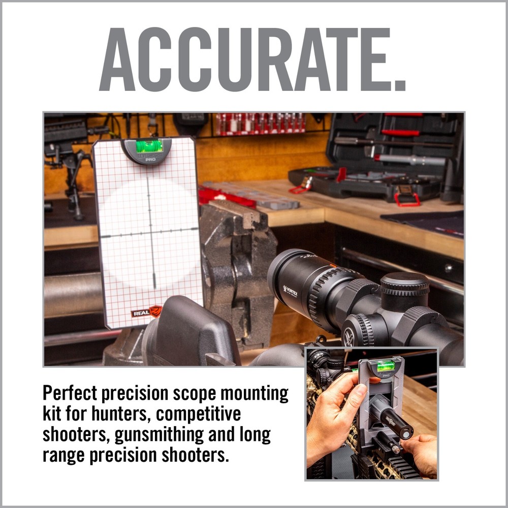 Real Avid Scope Leveling Kit & Precision Scope Level System (AVLVLRSTCOMBO)
