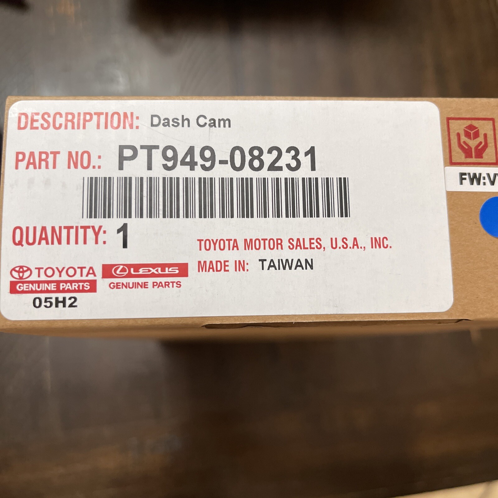 Genuine Toyota Integrated Dash Cam BZ4X Camry Highlander Prius Rav4 PT94908231