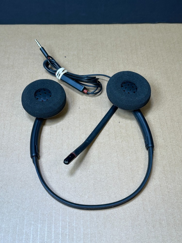 Plantronics Headset C320 Blackwire Wired USB Tested WORKING