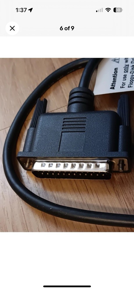 Vintage Dell Latitude C-Series Floppy Disk Drive Module Cable External Device