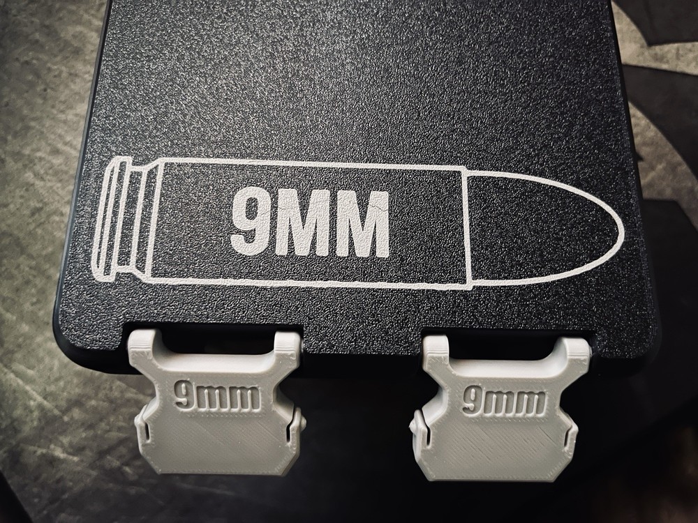 9mm Caliper Ammunition 100 Round Storage 3D Printed Container