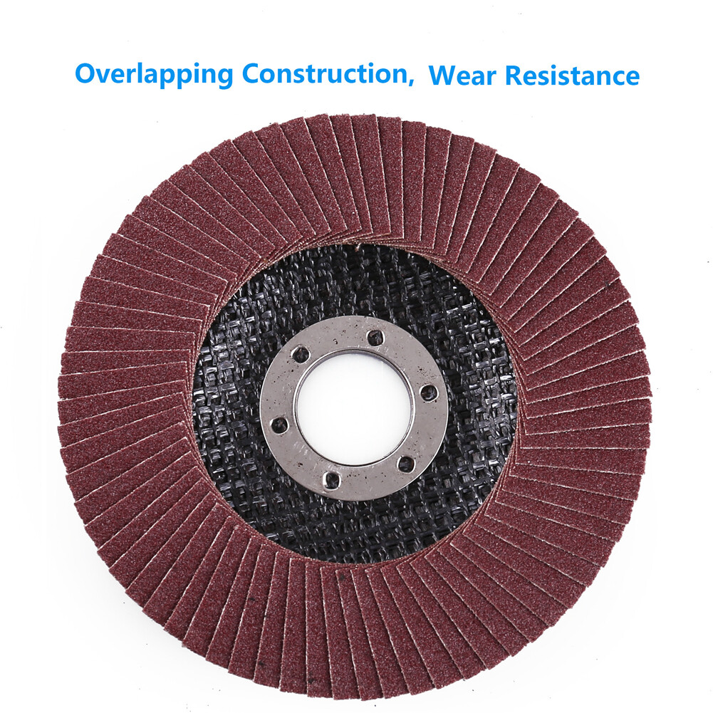 4.5" 4-1/2 Flap Disc 40 60 80 120 Grit Angle Grinder Sanding Grinding Wheels
