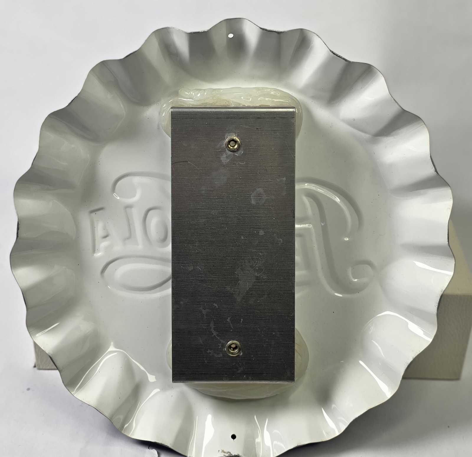 Pepsi-Cola Bottle Cap Sign 11" | Metal Embossed | Stout Marketing St. Louis, Mo.