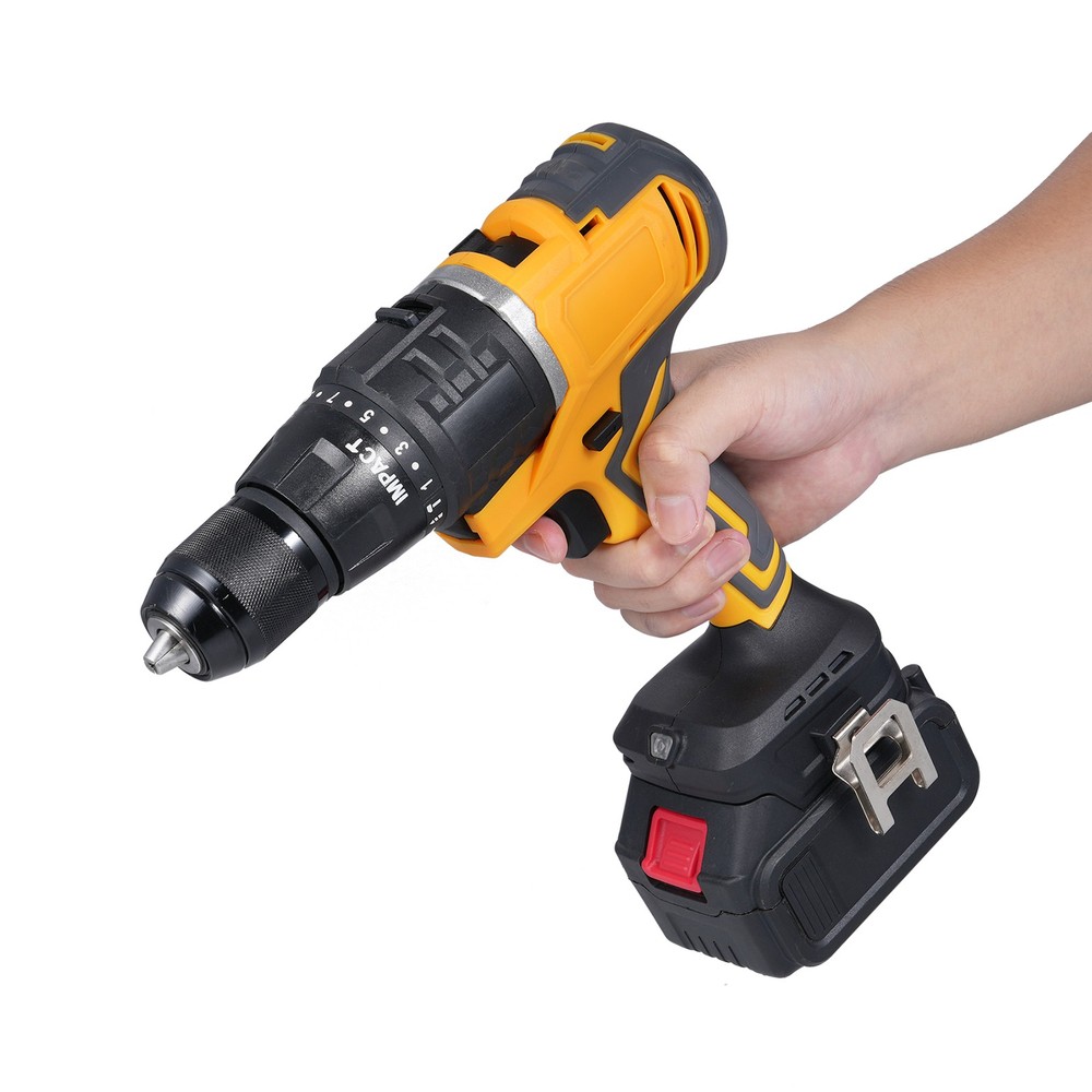 Cordless Power Tool Combo Kit 20V Drill Driver Electric Drill Angle Grinder KKHE