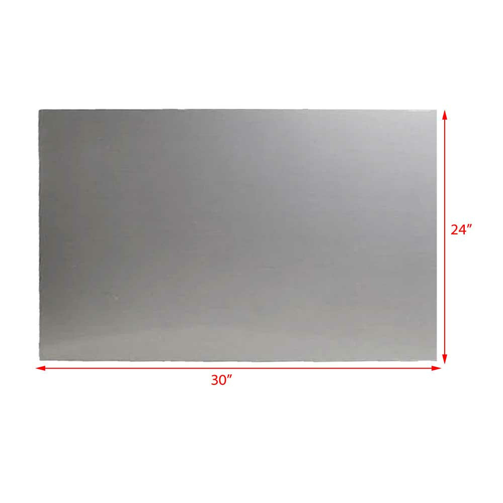 Boat Dash Panel Blank | Gray Brushed Plastic 30 x 24 Inch