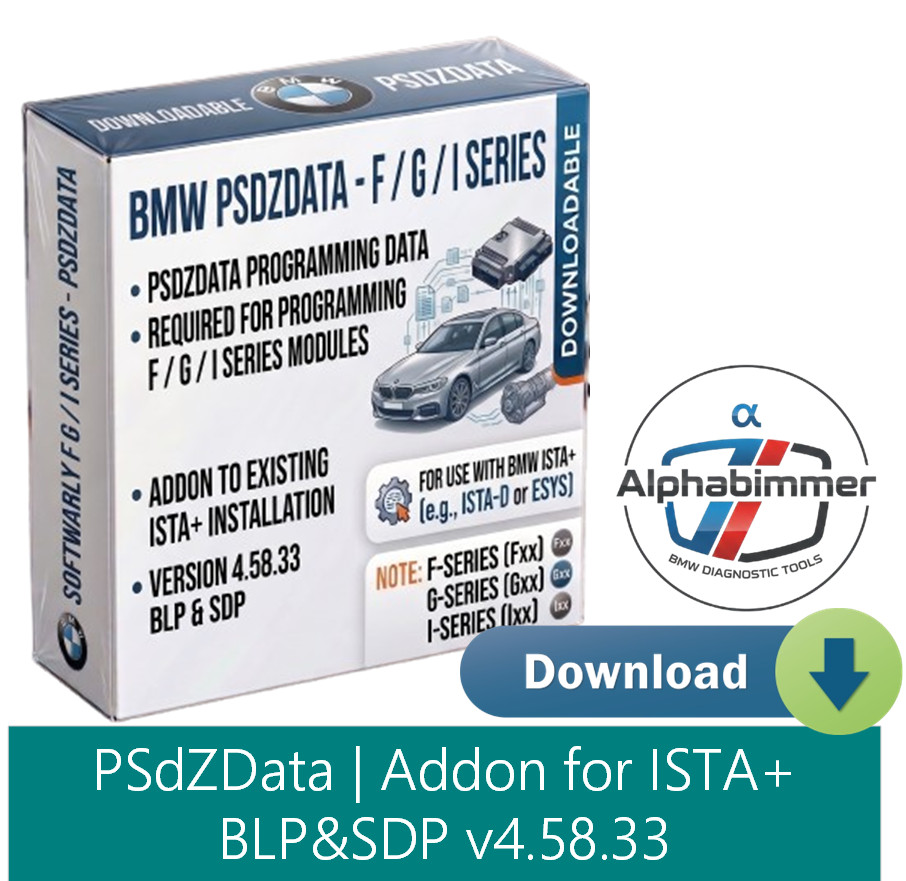 BMW Modern Series PSdZData v4.58.33 FULL - Programming Data for ISTA+ E-Sys