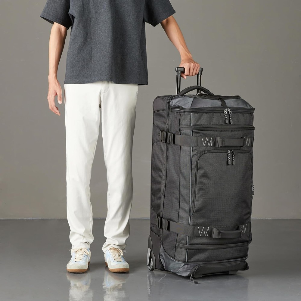 35-inch Large Rolling Duffle Bag with Wheels and Handle
